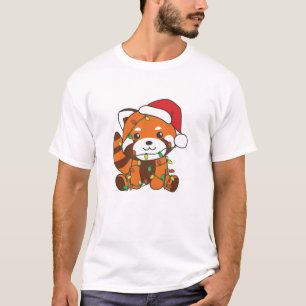 Red Panda Christmas Winter Animals Red Pandas T-Shirt