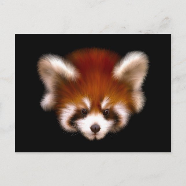 Red Panda Design Postkarte (Vorderseite)