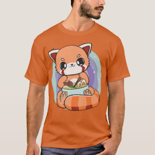 Red Panda Eating Ramen I Liebe Ramen Japanisch Noo T-Shirt