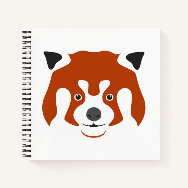 RED PANDA FACE NOTIZBUCH (Vorderseite)