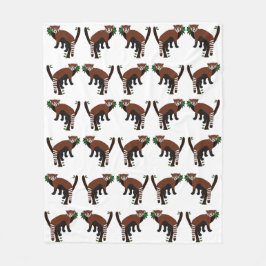 Red Panda Fleece Blanket