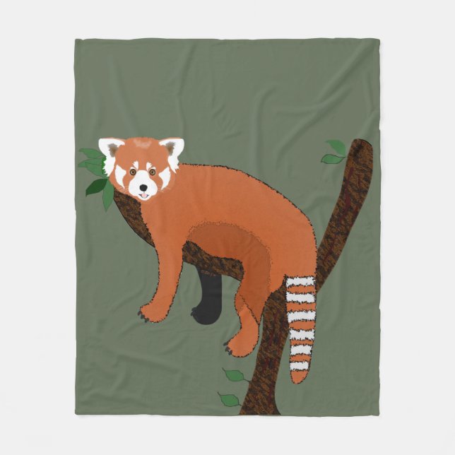 Red Panda Fleece Blanket (Vorderseite)