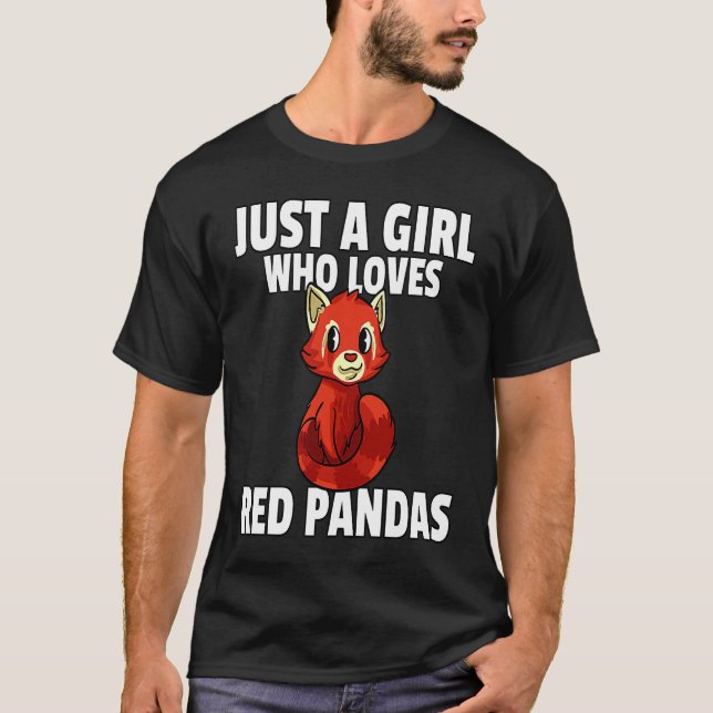 Red Panda For Girls Women T-Shirt (Vorderseite)
