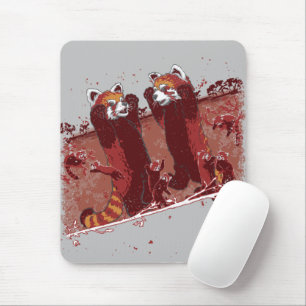 Red Panda Fury Mousepad