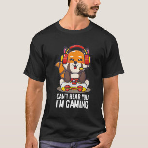 Red Panda Gaming kann nicht hören, dass ich Roter T-Shirt