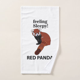 Red Panda Gefühl Sleepy Funny Red Panda Handtuch