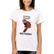 Red Panda Gefühl Sleepy Funny Red Panda