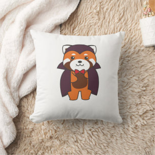 Red Panda Halloween Niedlich Devil Vampire Kostüm Kissen