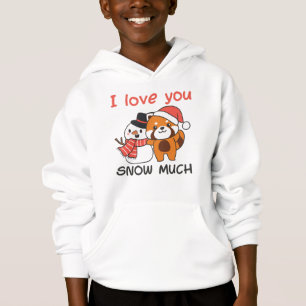 Red Panda I Liebe Sie Schnee viel Schnee Pub Hoodie