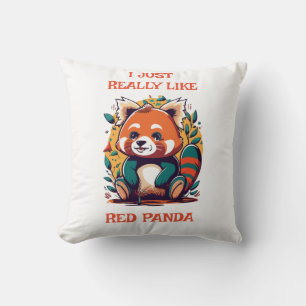 Red Panda, ich mag Red Panda wirklich Kissen