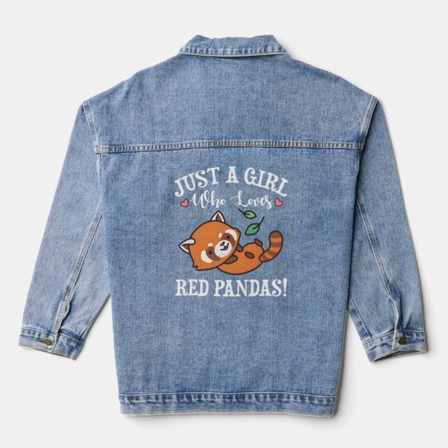 Red Panda Jeansjacke (Rückseite)