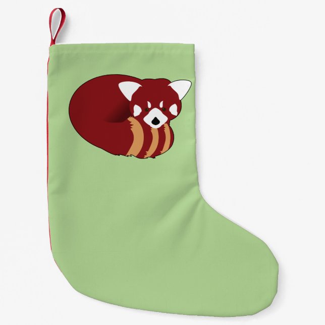 Red Panda Kleiner Weihnachtsstrumpf (Vorderseite)