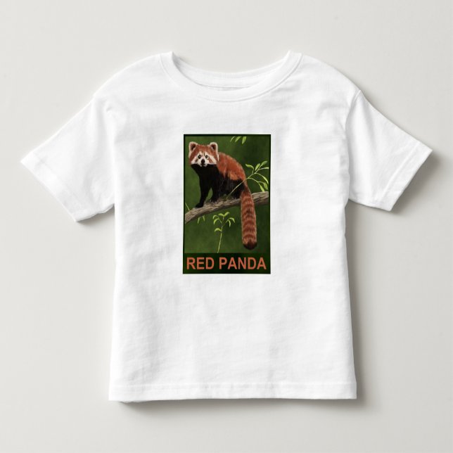 Red Panda Kleinkind T-shirt (Vorderseite)