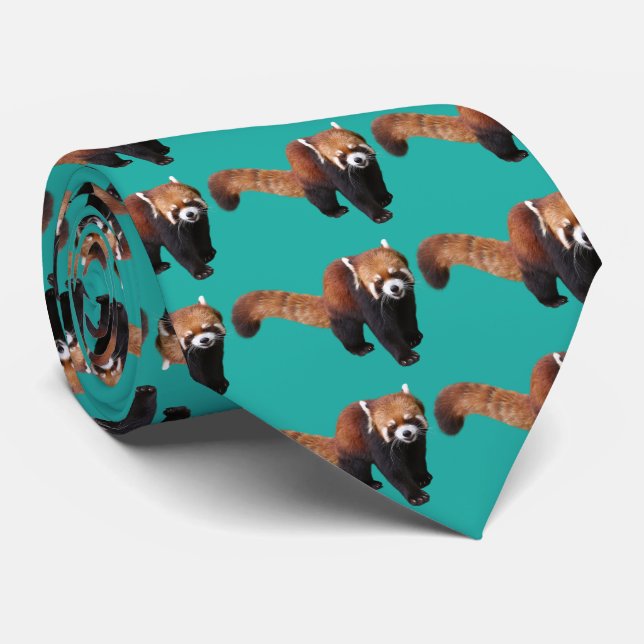 Red Panda Krawatte (Gerollt)