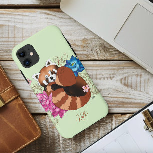Red Panda Lotus Blume Henna Case-Mate iPhone Hülle