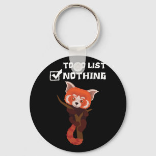 Red Panda Niedlich Lazy Animal zu tun, nichts aufl Schlüsselanhänger