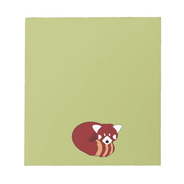 Red Panda Notizblock (Vorderseite)