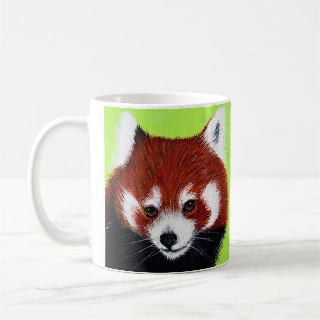 Red Panda Painting Kaffeetasse (Links)