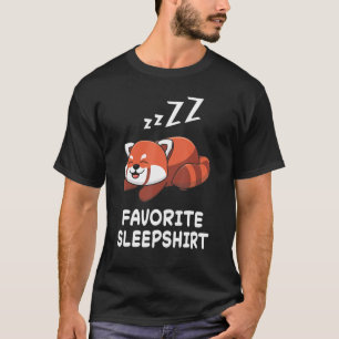 Red Panda Pandas Nickerchen Schlafen Pajama Pajama T-Shirt