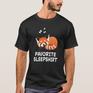 Red Panda Pandas Nickerchen Schlafen Pajama Pajama T-Shirt