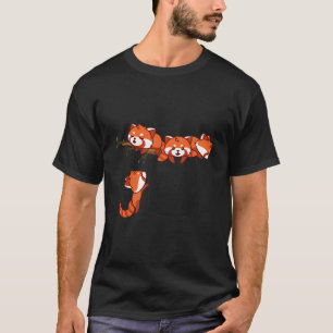 Red Panda Playing Bear T-Shirt