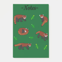 Red Panda Post-it Klebezettel