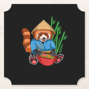 Red Panda Ramen Cook Männer Frauen Kinder Ramen Ge Untersetzer