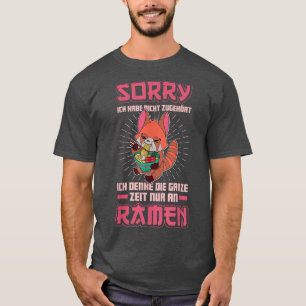 Red Panda Ramen Noodle Japan Cuisine Japanisch Asi T-Shirt