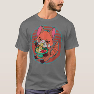 Red Panda Ramen Noodle Japan Cuisine Japanisch Asi T-Shirt