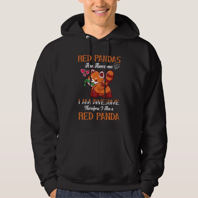 Red Panda Red Panda Lover Red Panda Hoodie (Vorderseite)