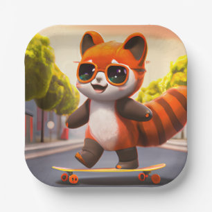 Red Panda Rides Paper Teller