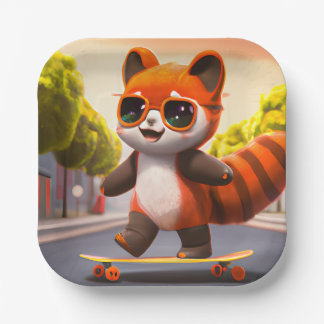 Red Panda Rides Paper Teller