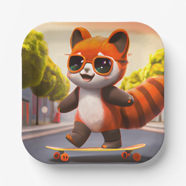 Red Panda Rides Paper Teller (Vorderseite)