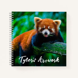 Red Panda Sketchbook Notizbuch