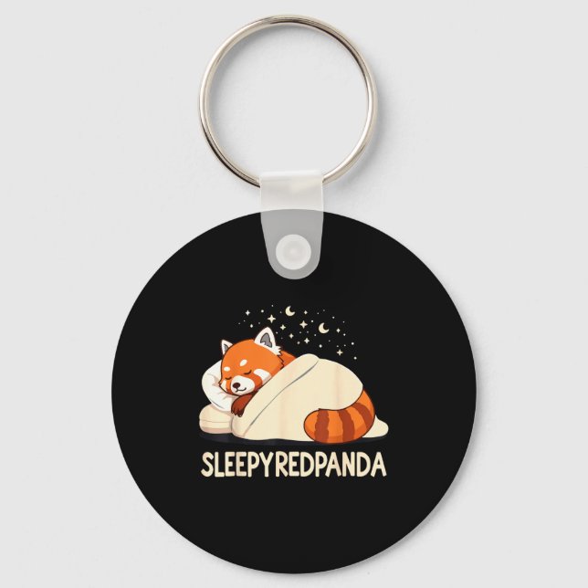 Red Panda Sleep Pajamas  Schlüsselanhänger (Vorderseite)