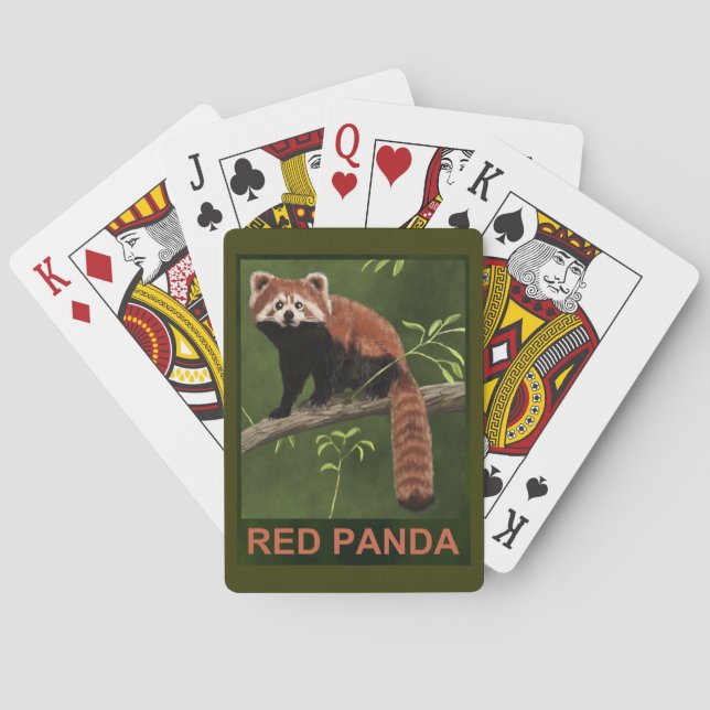 Red Panda Spielkarten (Rückseite)