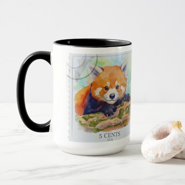 Red panda tasse (Mit Donut)