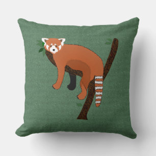 Red Panda Throw Kissen