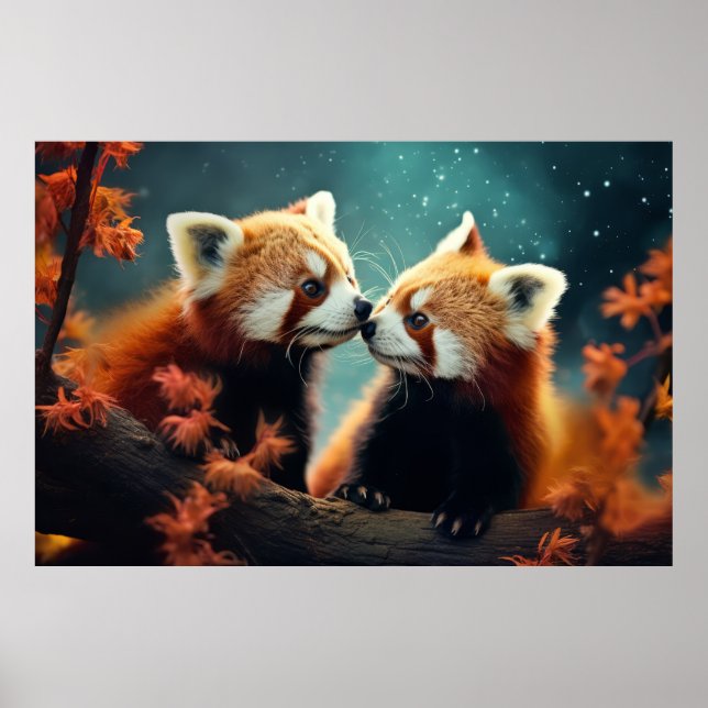 Red Panda Tierwelt Wilderness Kunst, Dichtung und  Poster (Vorne)