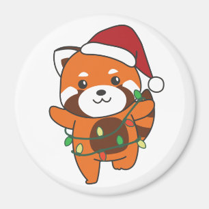 Red Panda Weihnachts Winter Animals Red Pandas Mag Magnet