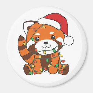 Red Panda Weihnachts Winter Animals Red Pandas Mag Magnet