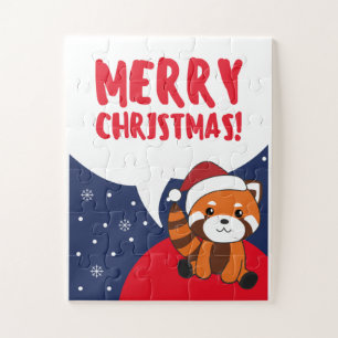 Red Panda Weihnachtsschnee Wintertiere Pandas