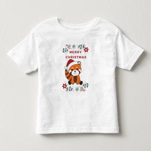 Red Panda Weihnachtsschnee Wintertiere Pandas Tod Kleinkind T-shirt