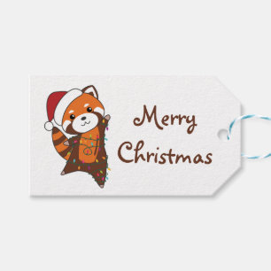 Red Panda Weihnachtsschnee Wintertiere Pandas Tru Geschenkanhänger