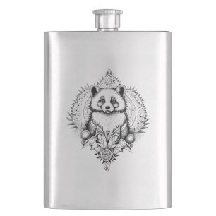 Red Panda Wild Animal Nature Illustration Art Tatt Flachmann