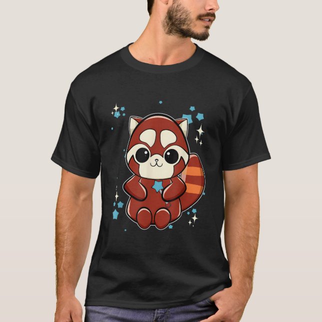 Red Panda With Scepter T-Shirt (Vorderseite)