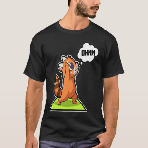 Red Panda Yoga Posen Sport Gymnastik Ohm Heartbea T-Shirt