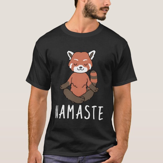 Red Panda Yoga T-Shirt (Vorderseite)