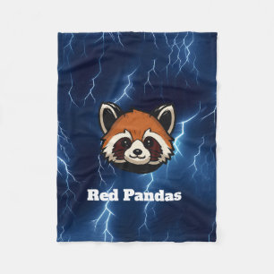 Red Pandas Custom Fleece Blanket