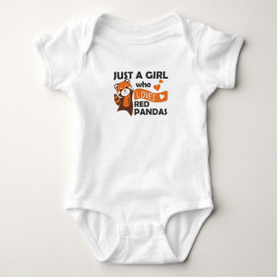 Red Pandas Girl Liebe Red Panda Kawaii Niedlicher Baby Strampler